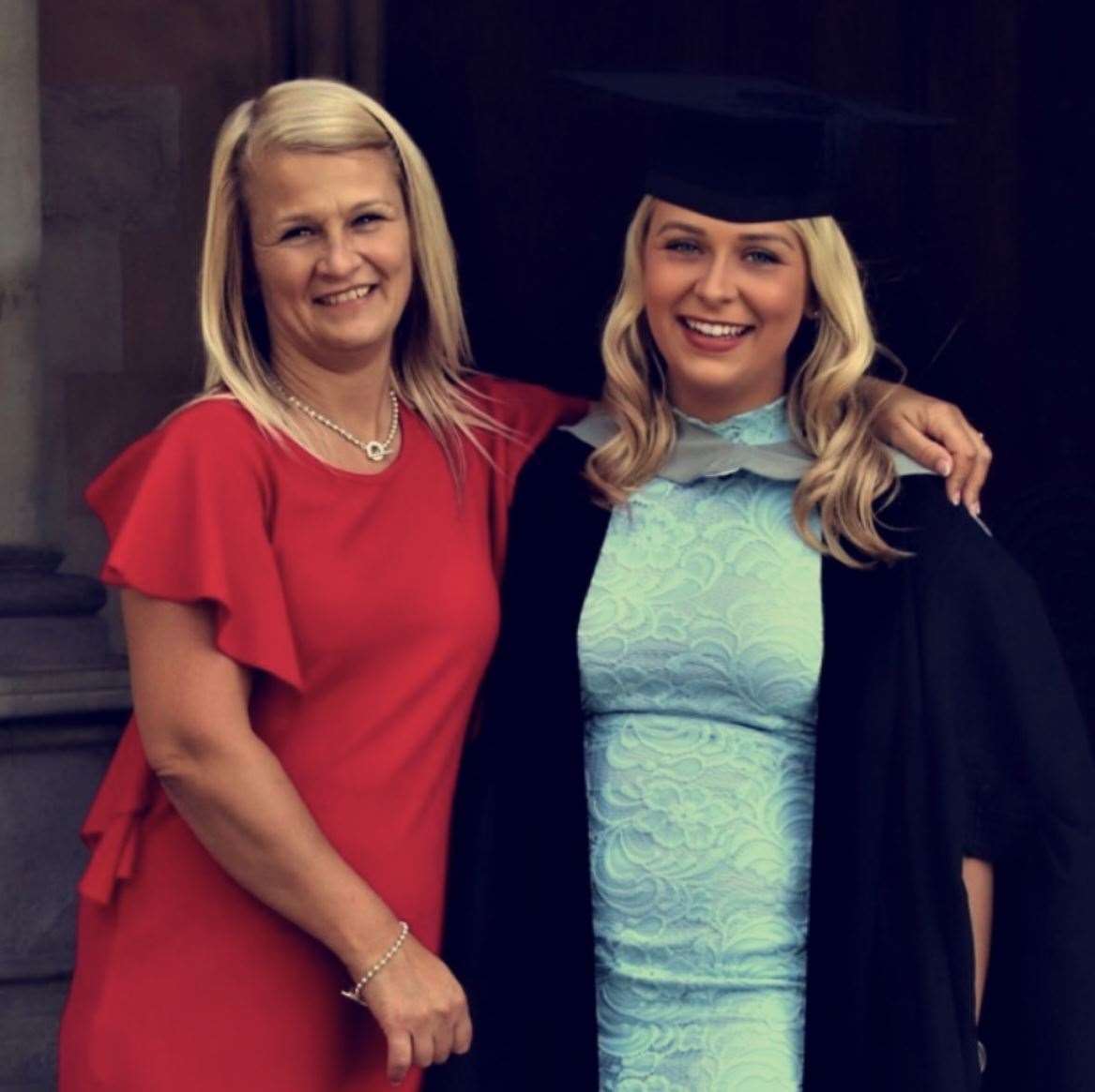 Rechenda (left) has been diagnosed with stage 4 breast cancer. Pictured with her daughter Kayleigh. Picture: Kayleigh Bishop