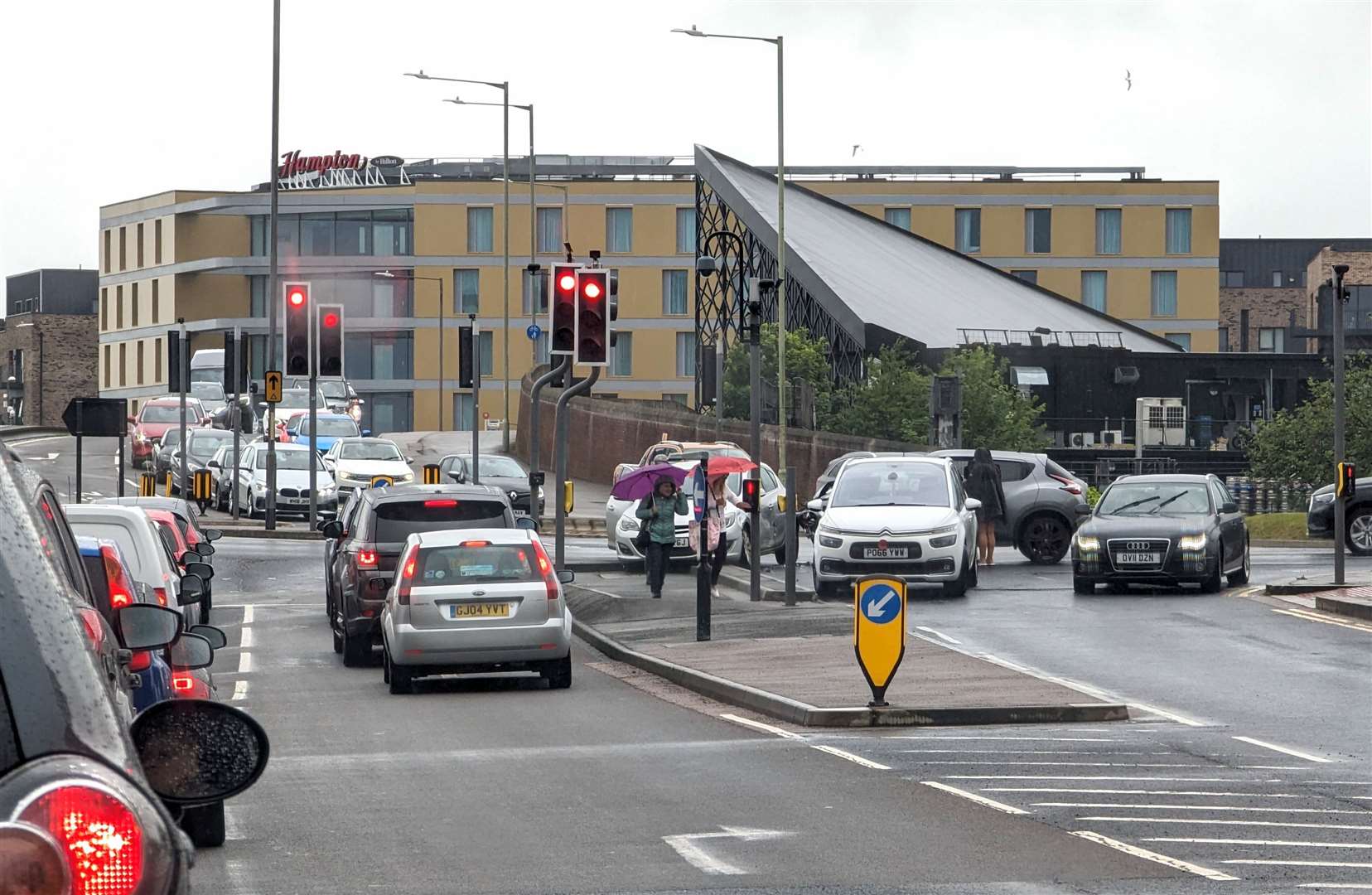 A crash on the same junction in Ashford happened earlier this year. Picture: Clive Knowles