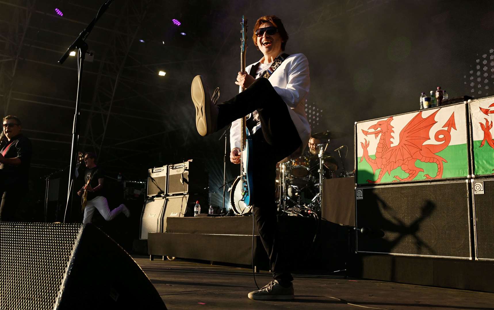 Nicky Wire, of the Manic Street Preachers performs at Dreamland, Margate. Picture: Barry Goodwin