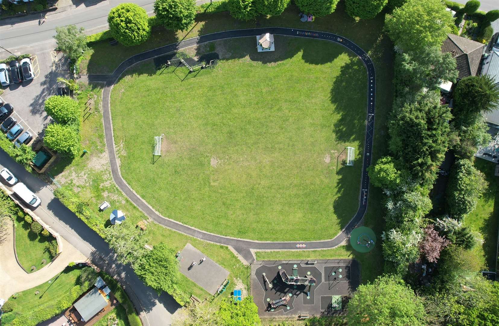 Aerial view of the playground. Picture: Offham Parish Council