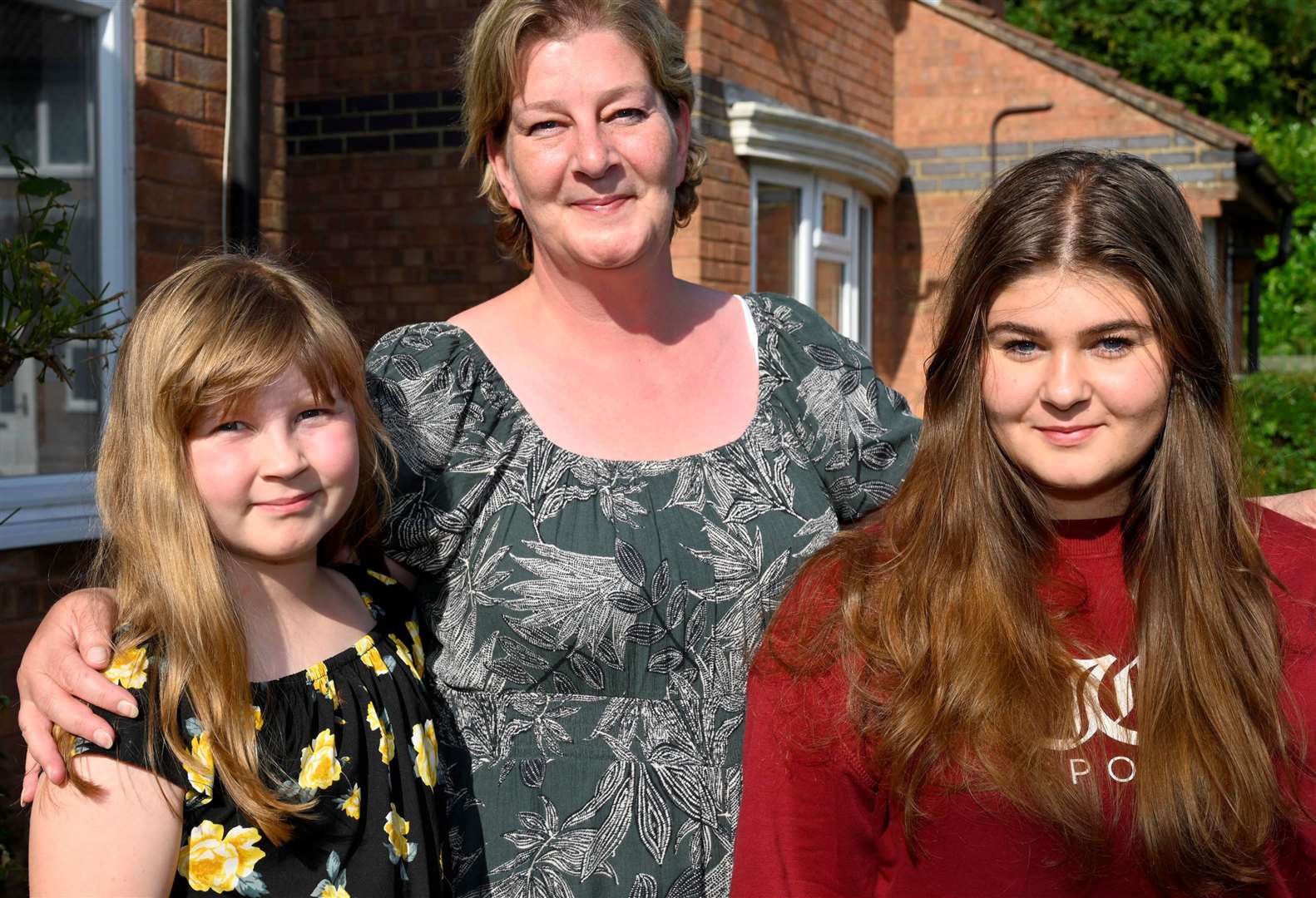 Lucy, Nikki and Isabella Roberts, winners of this year’s Courageous Family award. Image: Barry Goodwin.