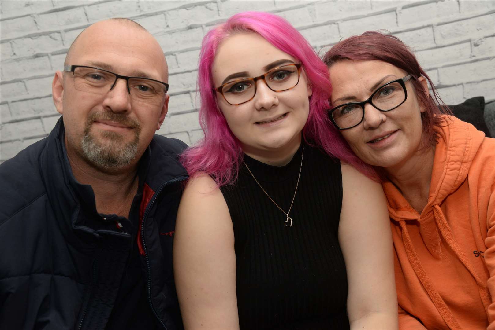 Alice Costen with her parents Mike and Susannah