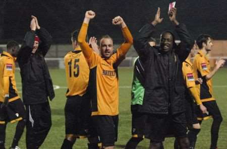 Maidstone celebrate win over Salisbury