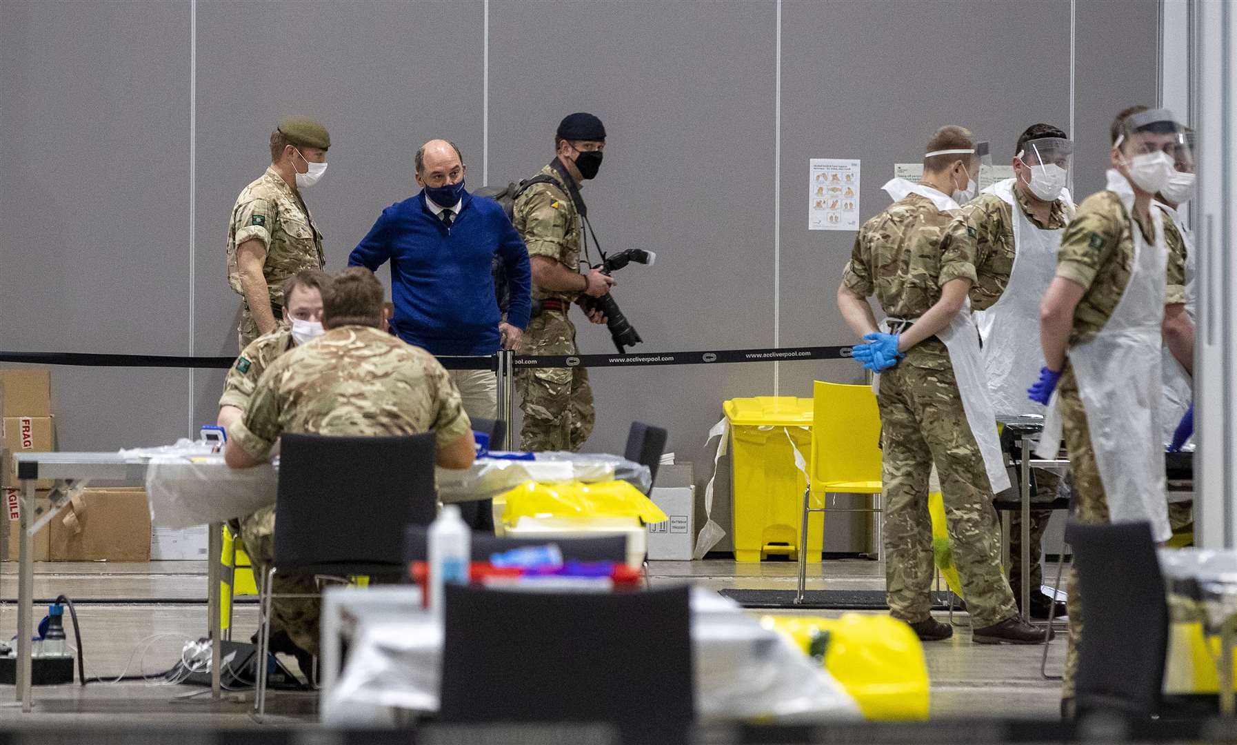 Liverpool undertook a mass coronavirus testing pilot, with residents having access to lateral flow tests that are meant to determine if someone has coronavirus in under an hour (Peter Byrne/PA)