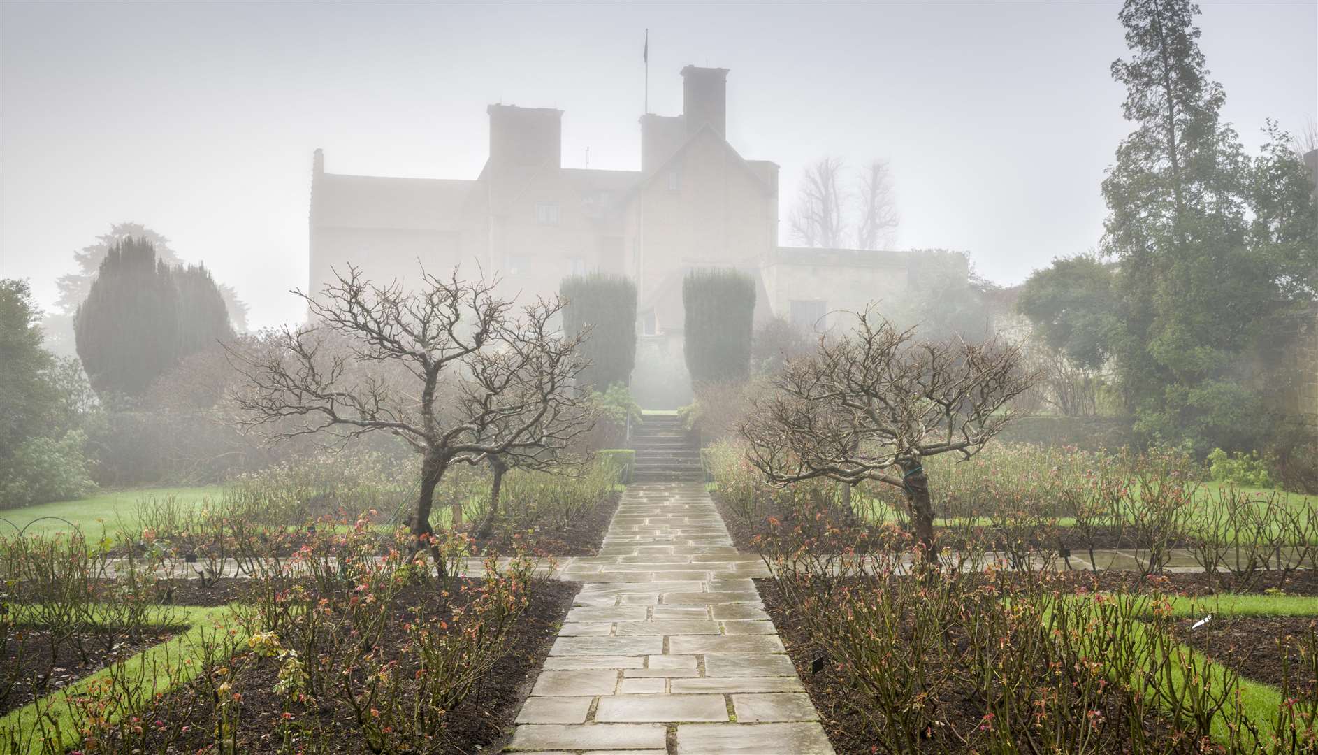 Lady Churchill's Rose Garden in Chartwell which PoWs helped to maintain after the war