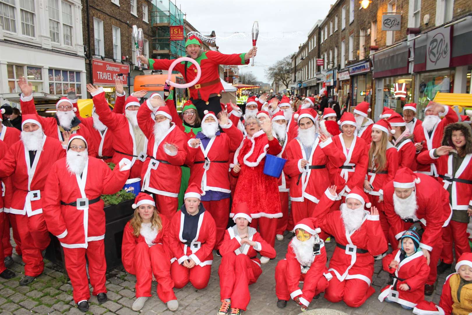 The annual Sheppey Santa Saunter in Sheerness organised by Minster Rotary Club (20620413)