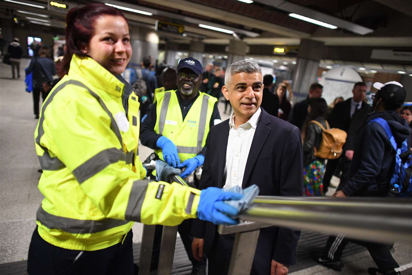 London Mayor Sadiq Khan said wearing masks could add ‘another layer of protection’ for the public (Stefan Rousseau/PA)