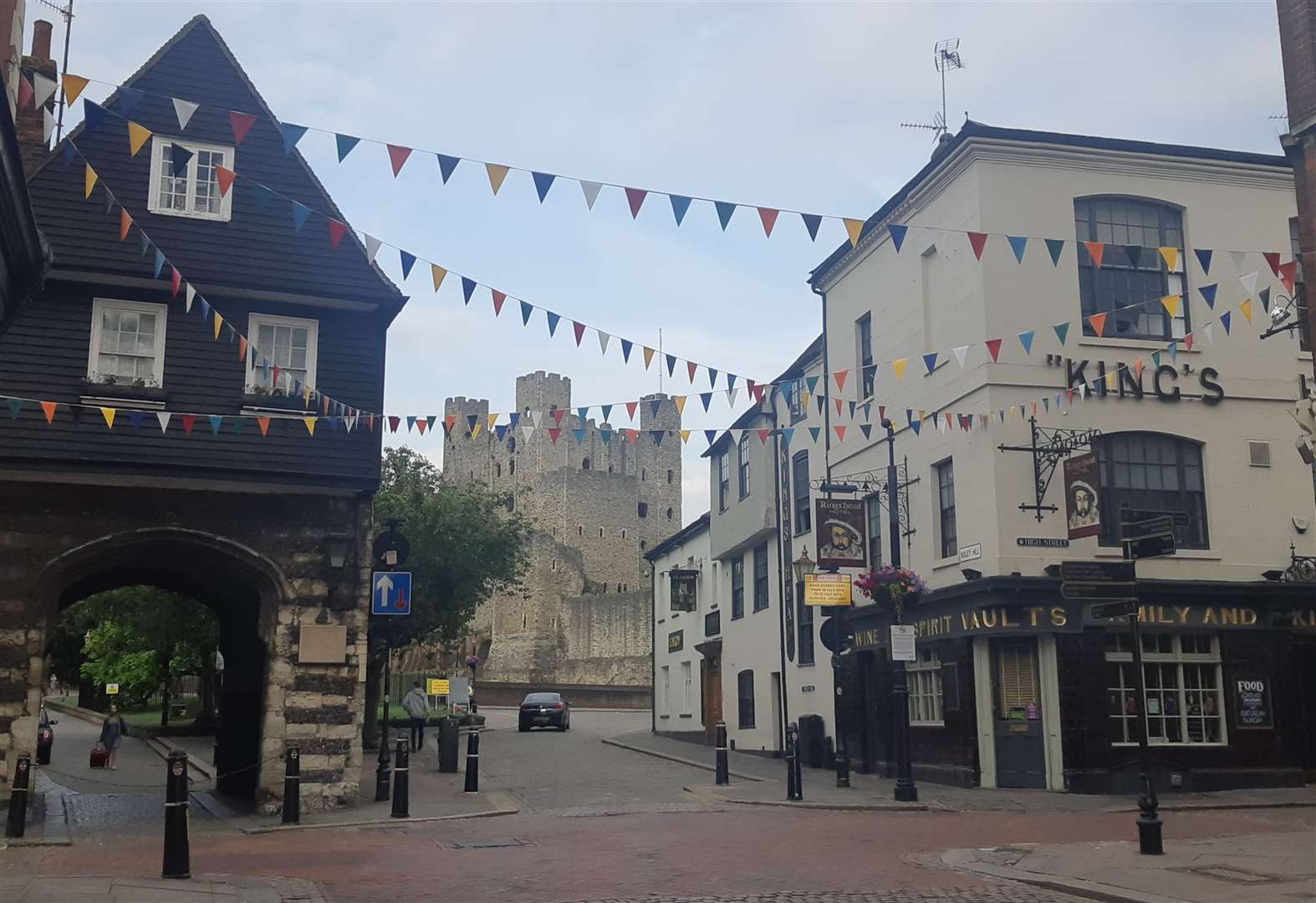 Police were called to Rochester High Street and arrested Moore at the scene