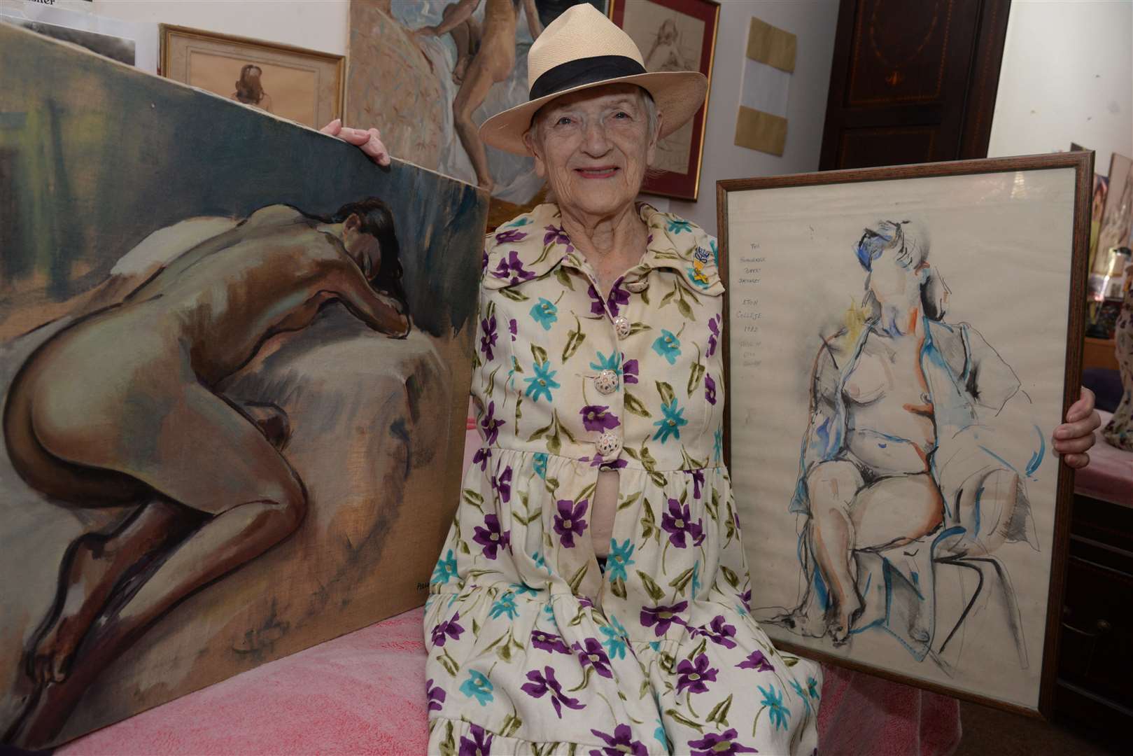 86-year old former artists model Yvonne Vinall of Tunbridge Wells who is donating her body to science. Pictures: Chris Davey