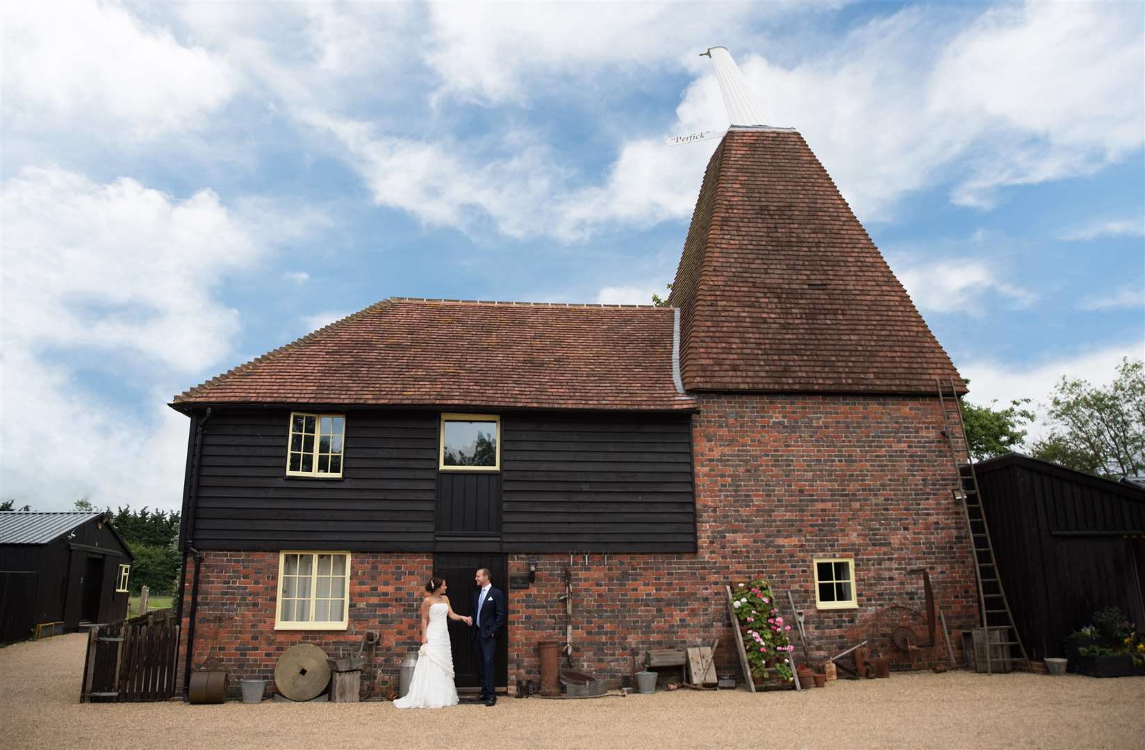 Weddings can now be carried out at Buss Farm in Bethersden - the TV home of the Larkins