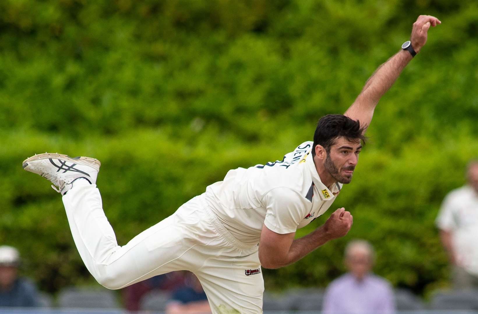 Grant Stewart - finished 37 not out from 33 balls to guide Kent to victory. Picture: Ady Kerry