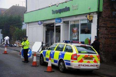 Ram raid co-op Newington High Street