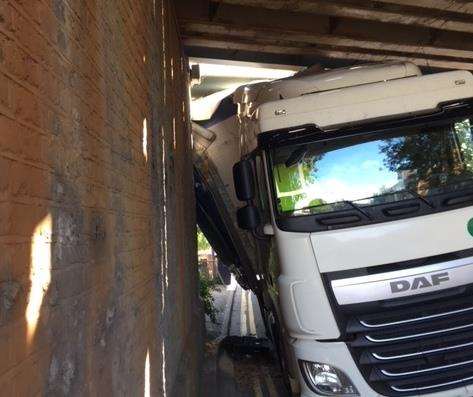 The truck as since been moved. Picture: Network Rail