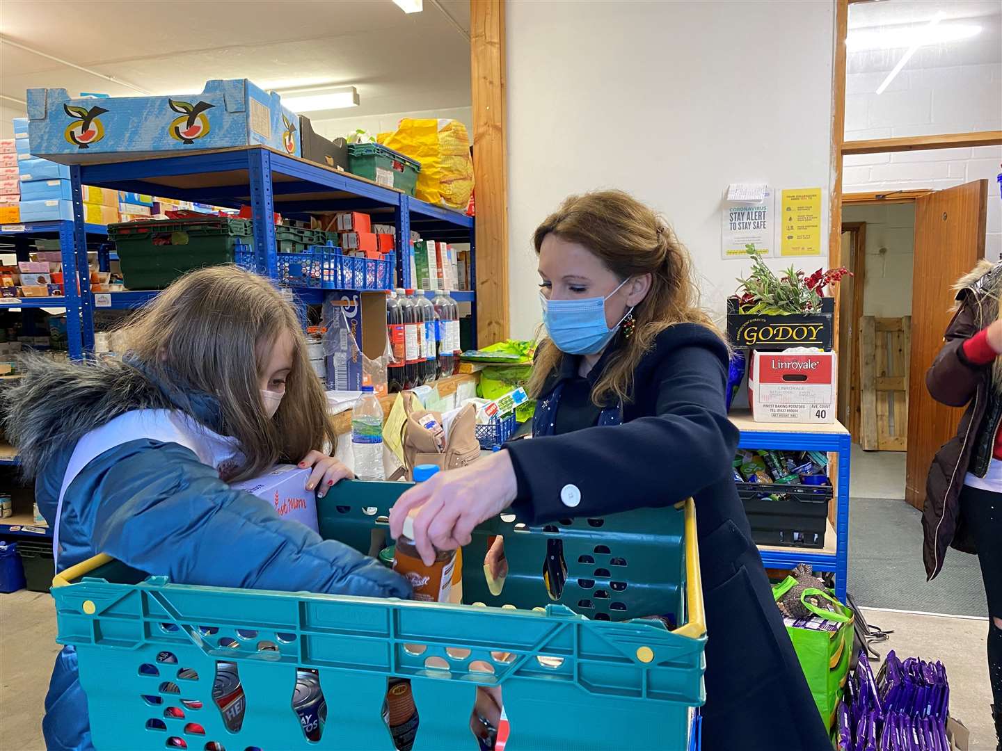 Deal and Dover MP Natalie Elphicke at Deal Foodbank