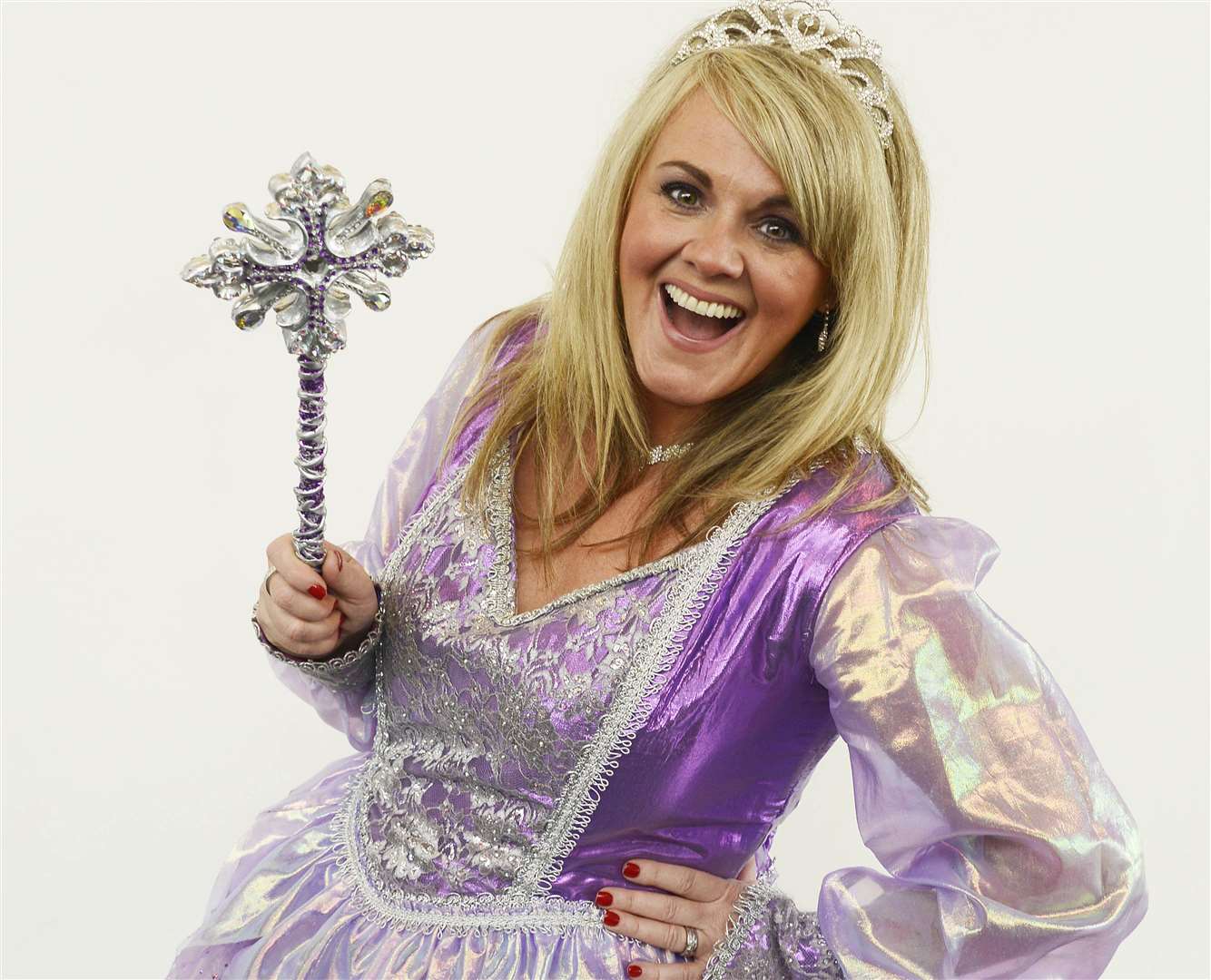 Sally Lindsay as Fairy Godmother. Picture: Paul Amos.