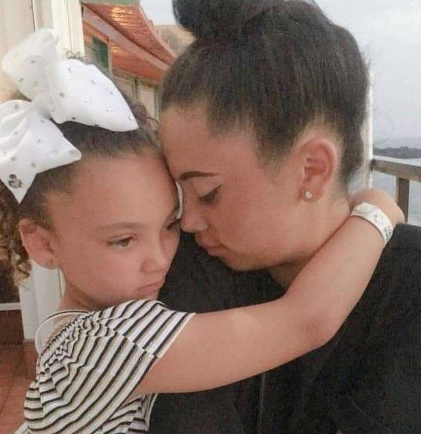 Keisha with daughter Aurora