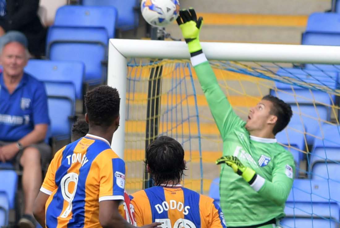 Stopper Jonathan Bond comes to the rescue Picture: Barry Goodwin