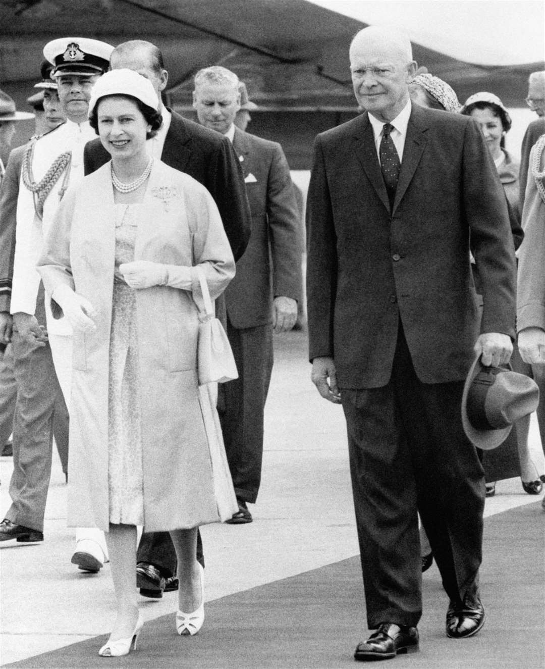 The Queen and Dwight D Eisenhower in Quebec (PA)