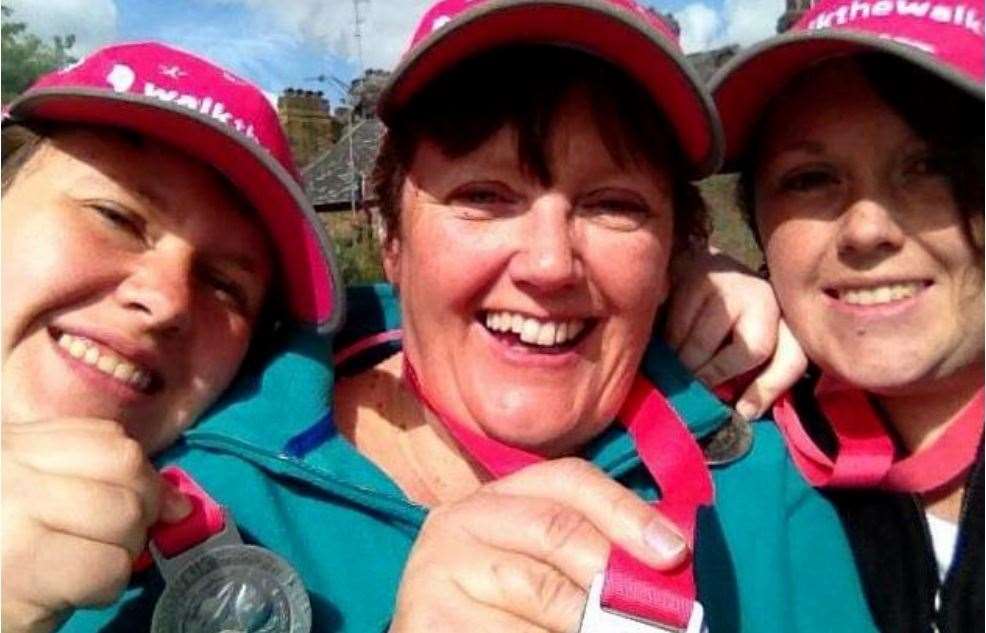 From left: Lindsay Ketcher, mum Sue Gordon and sister Helen Mauger in 2013. Picture: Lindsay Ketcher