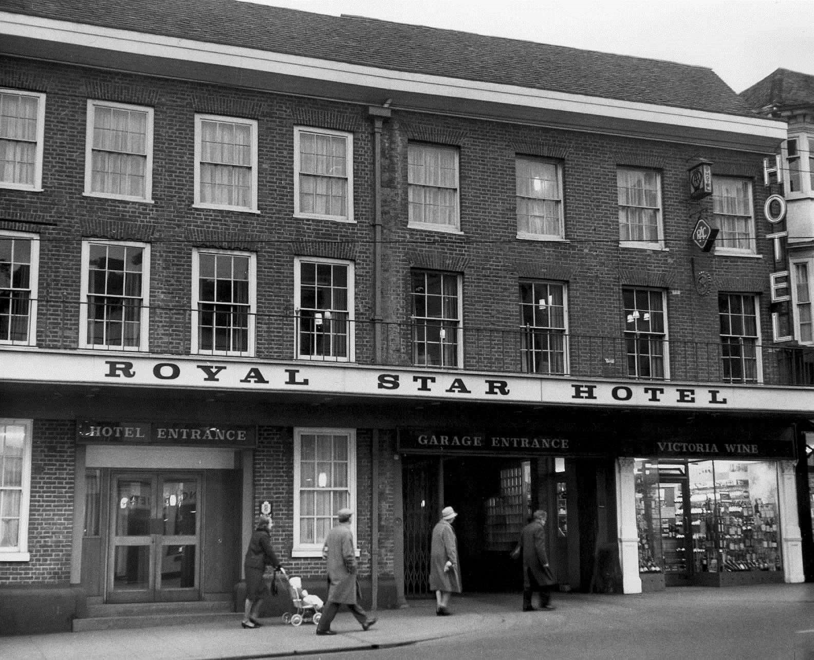 The Royal Star Hotel in King Street, Maidstone, hosted many famous names in the 50s and 60s