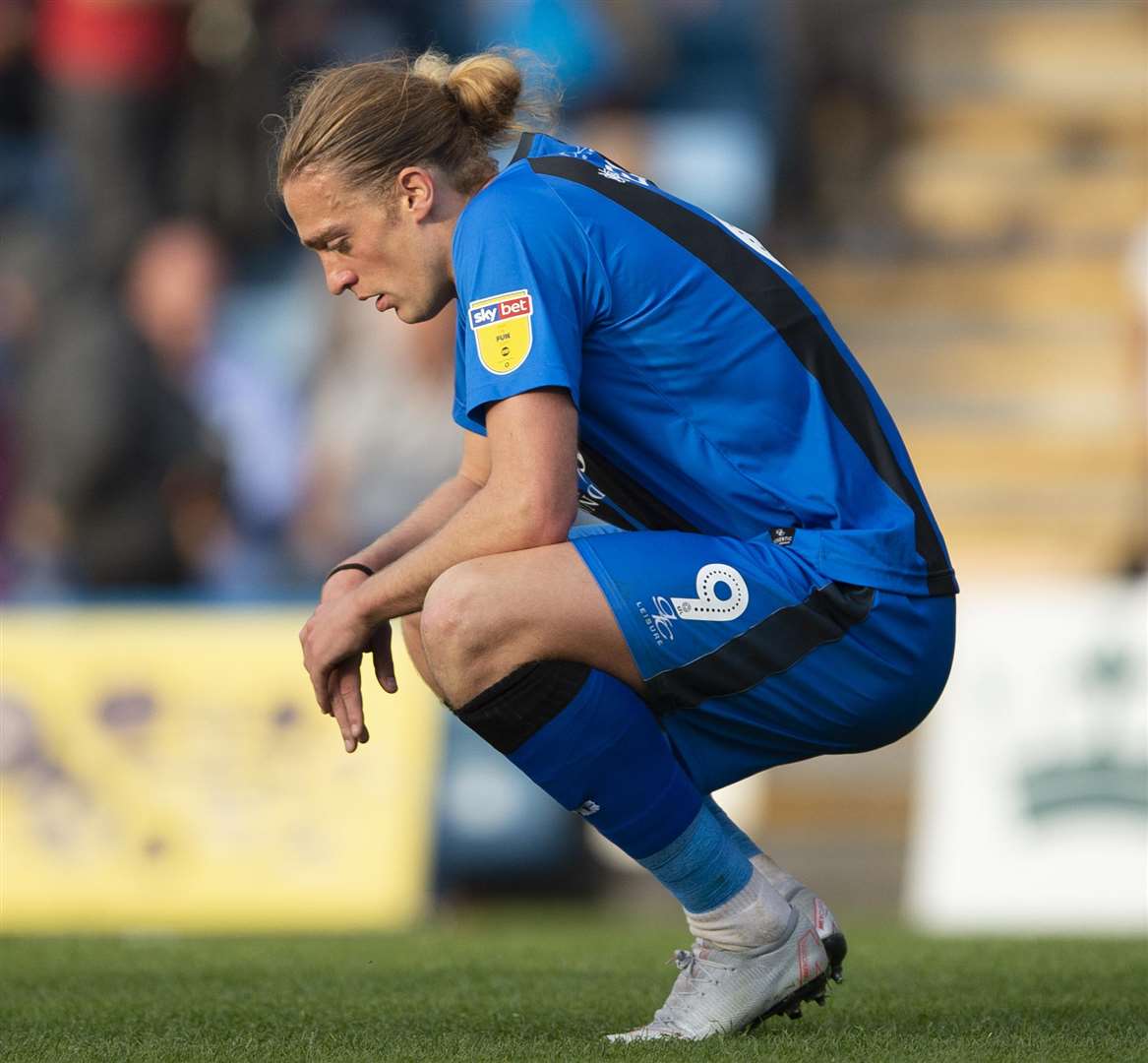 Dejection for Tom Eaves at the final whistle Picture: Ady Kerry