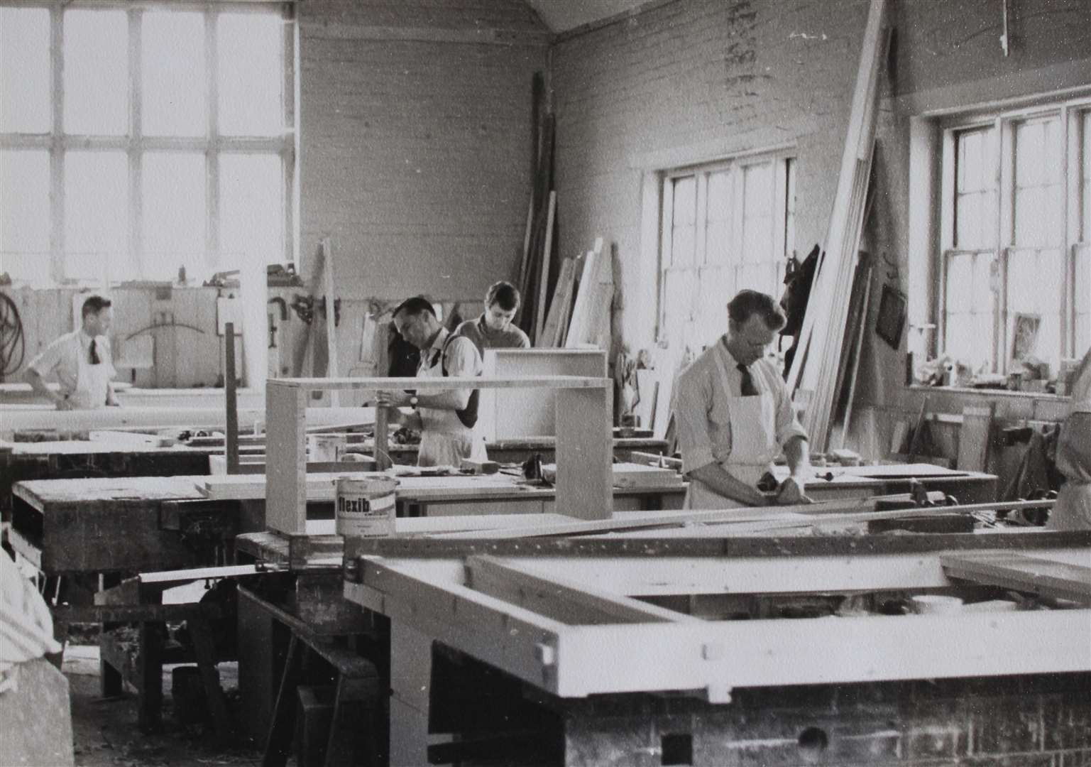 Goodsell and Son staff in the workshop