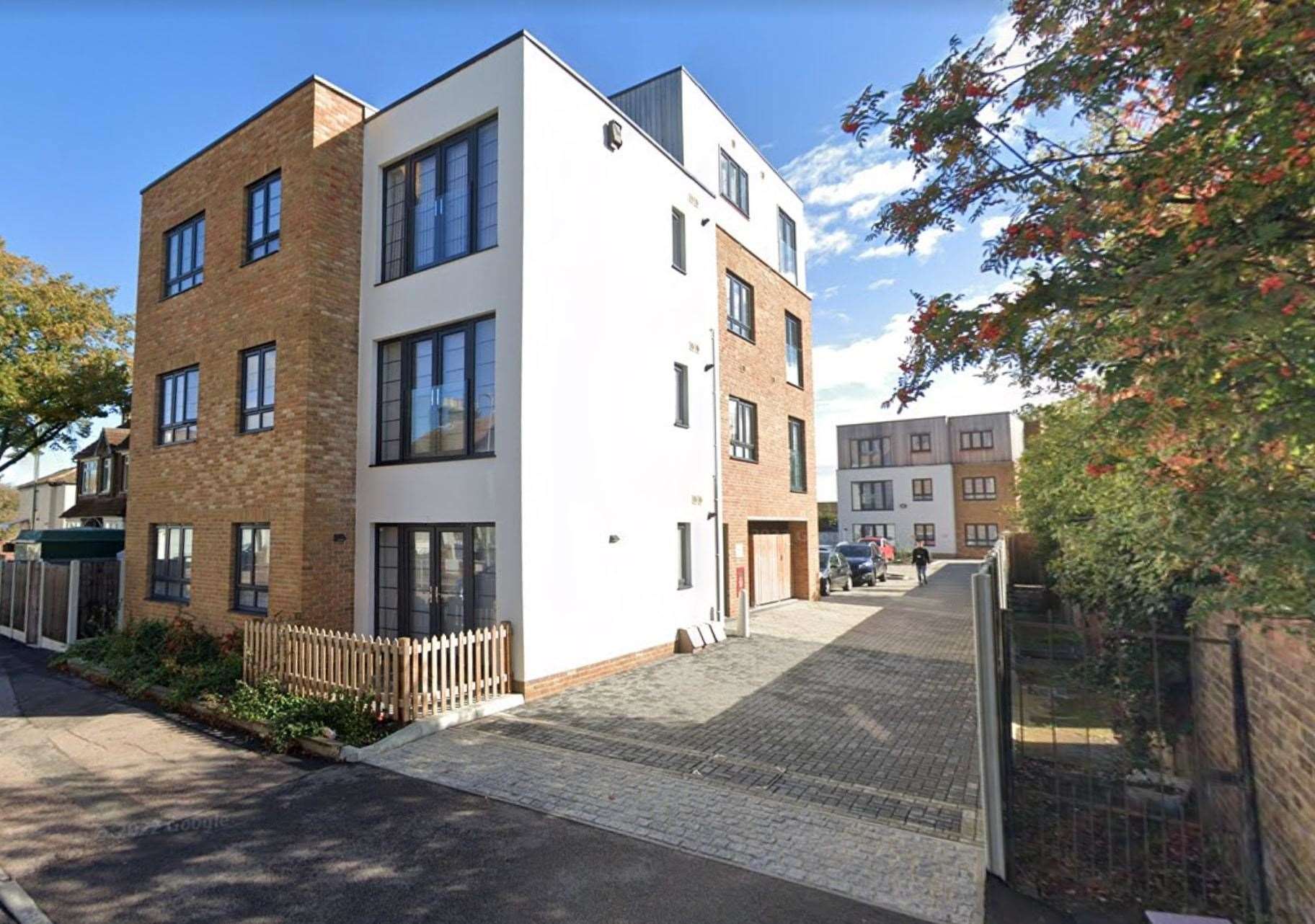 Windmill Construction Ltd's development in Ingram Road, Gillingham. Block A can be see in the foreground with Block B behind. Picture: Google