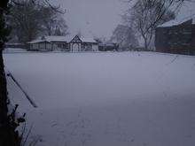 Ashford Town bowling club is a sea of white