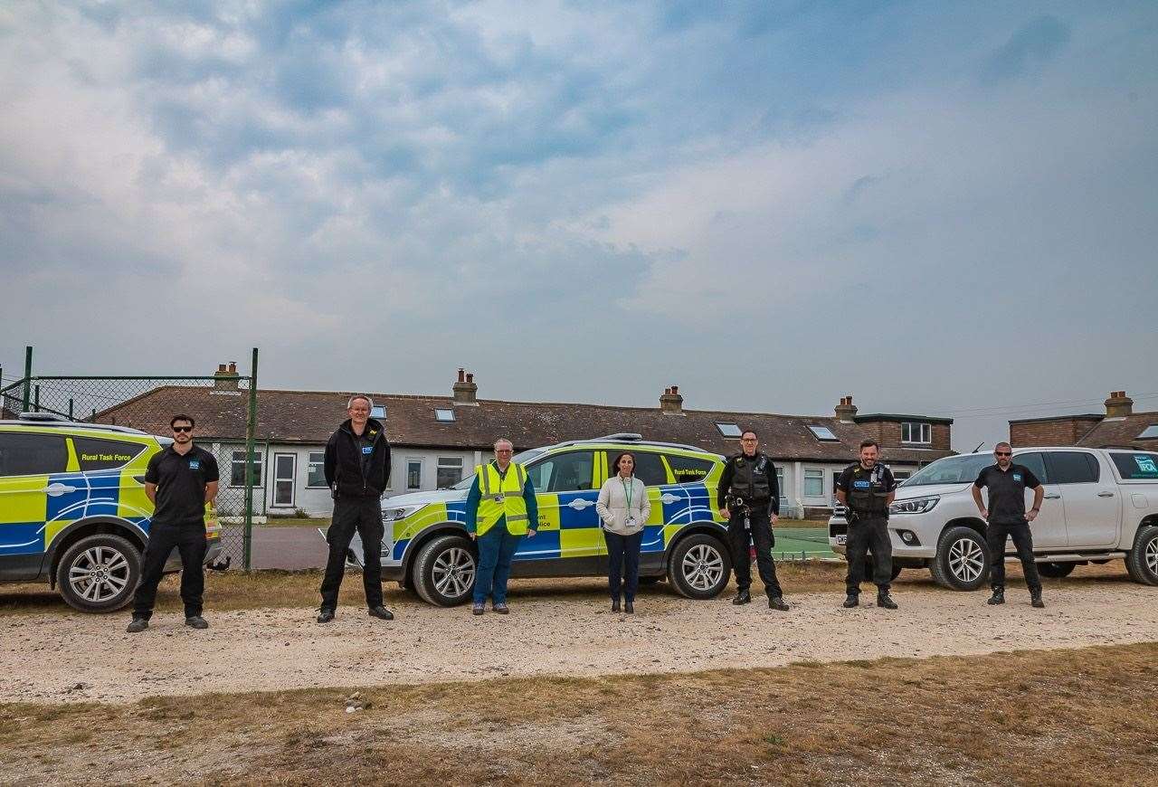 Police helped crack down on cockle-pickers last year. Picture: Swale Borough Council