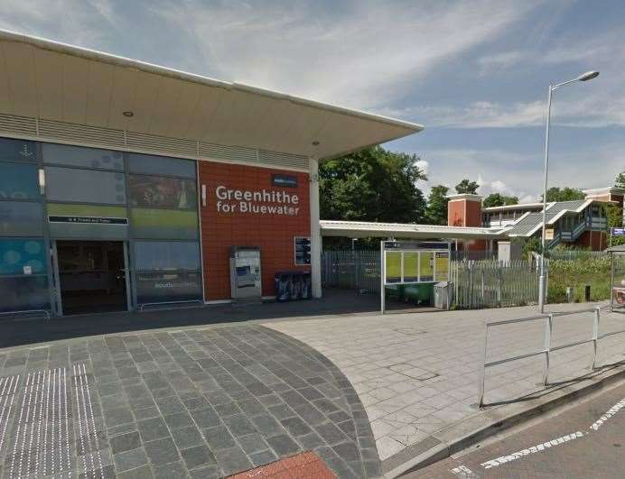 Greenhithe Train Station, which is used to access Bluewater shopping centre