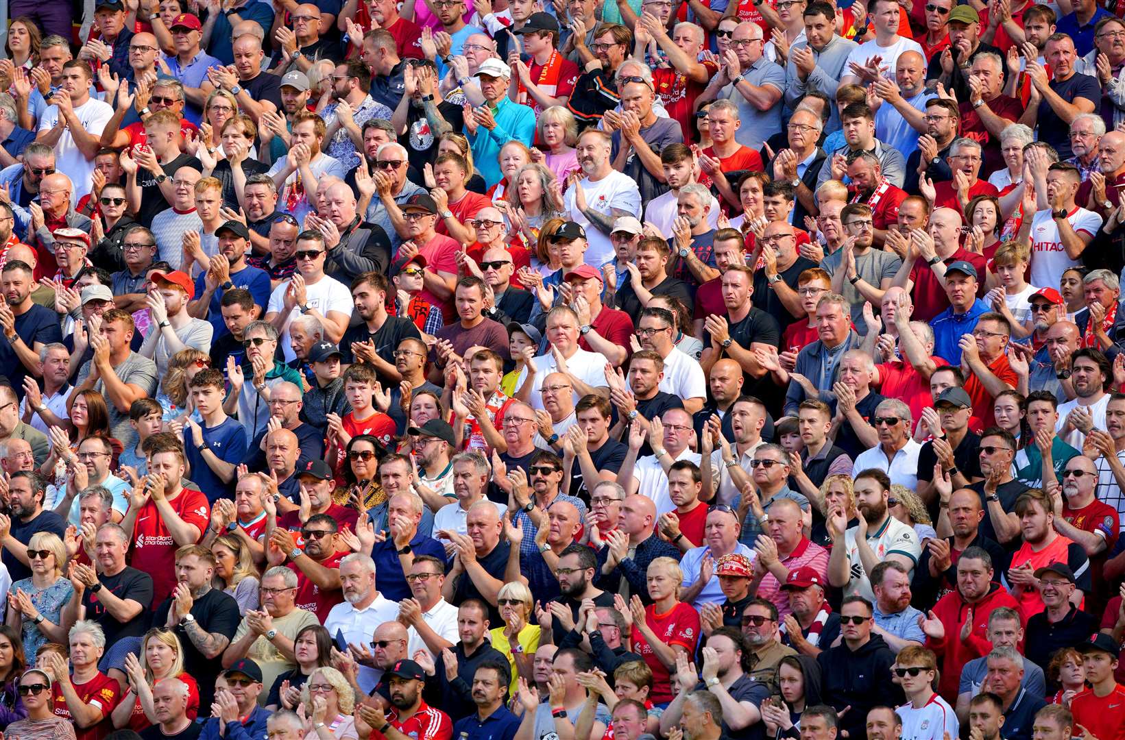 Liverpool fans pay tribute to Olivia Pratt-Korbel (Peter Byrne/PA)