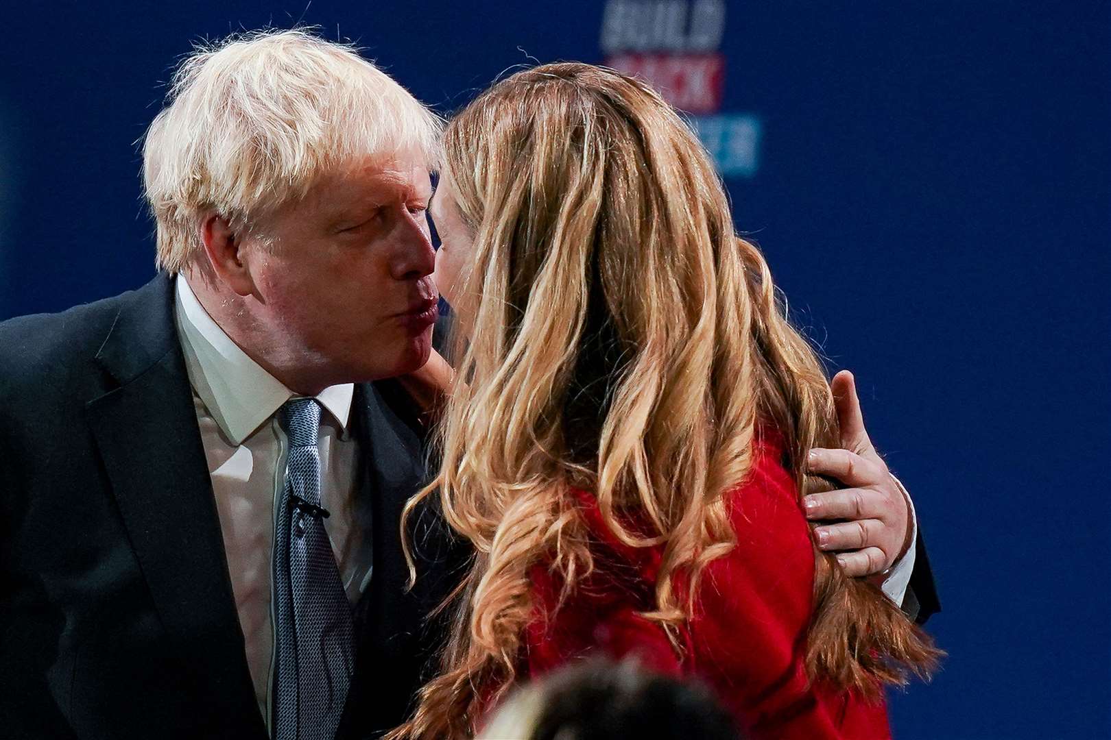 Prime Minister Boris Johnson with his wife Carrie (Jacob King/PA)