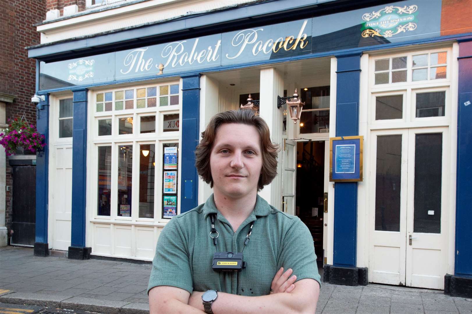 Duty manager Sam Taylor pictured at the revamped pub. Picture: Gillian Evans