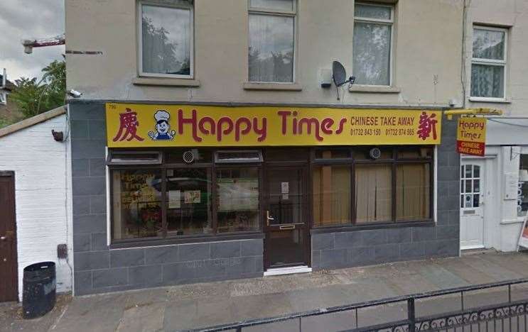 Happy Times Chinese takeaway in London Road, Larkfield. Picture: Google