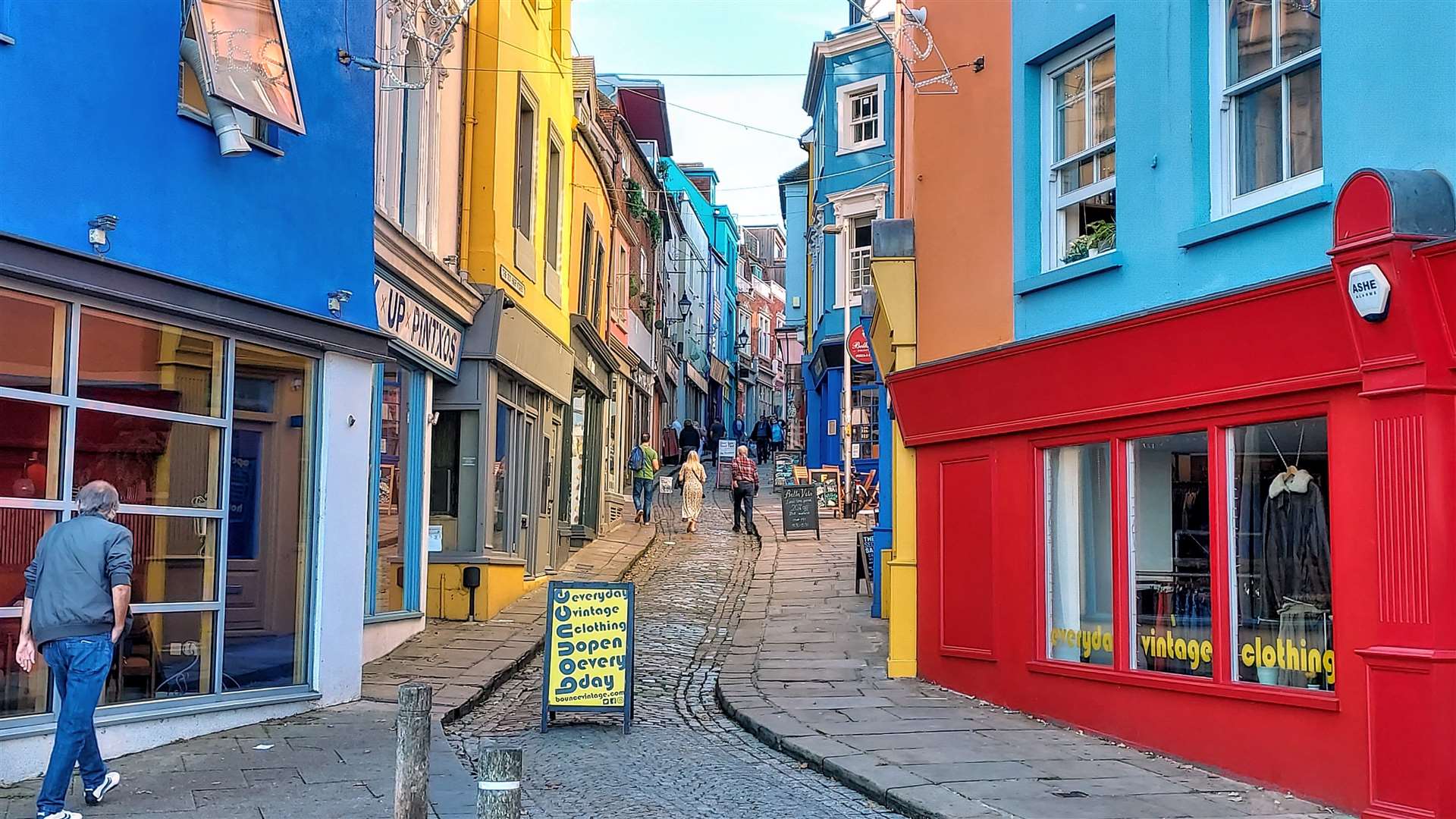 The Old High Street has been described as one of the “coolest and most colourful shopping streets in the land”
