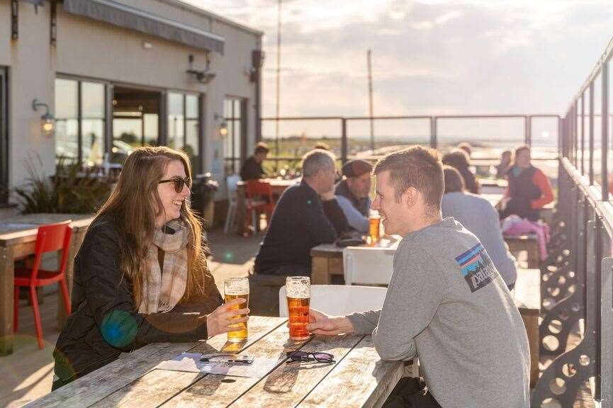 The sun has shone on customers at the Minnis Bay in Birchington