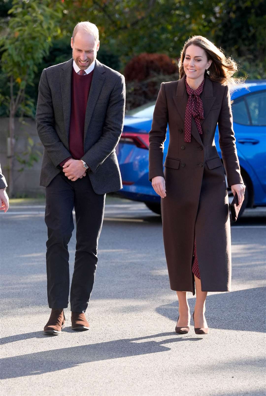 William and Kate in Southport (Danny Lawson/PA)