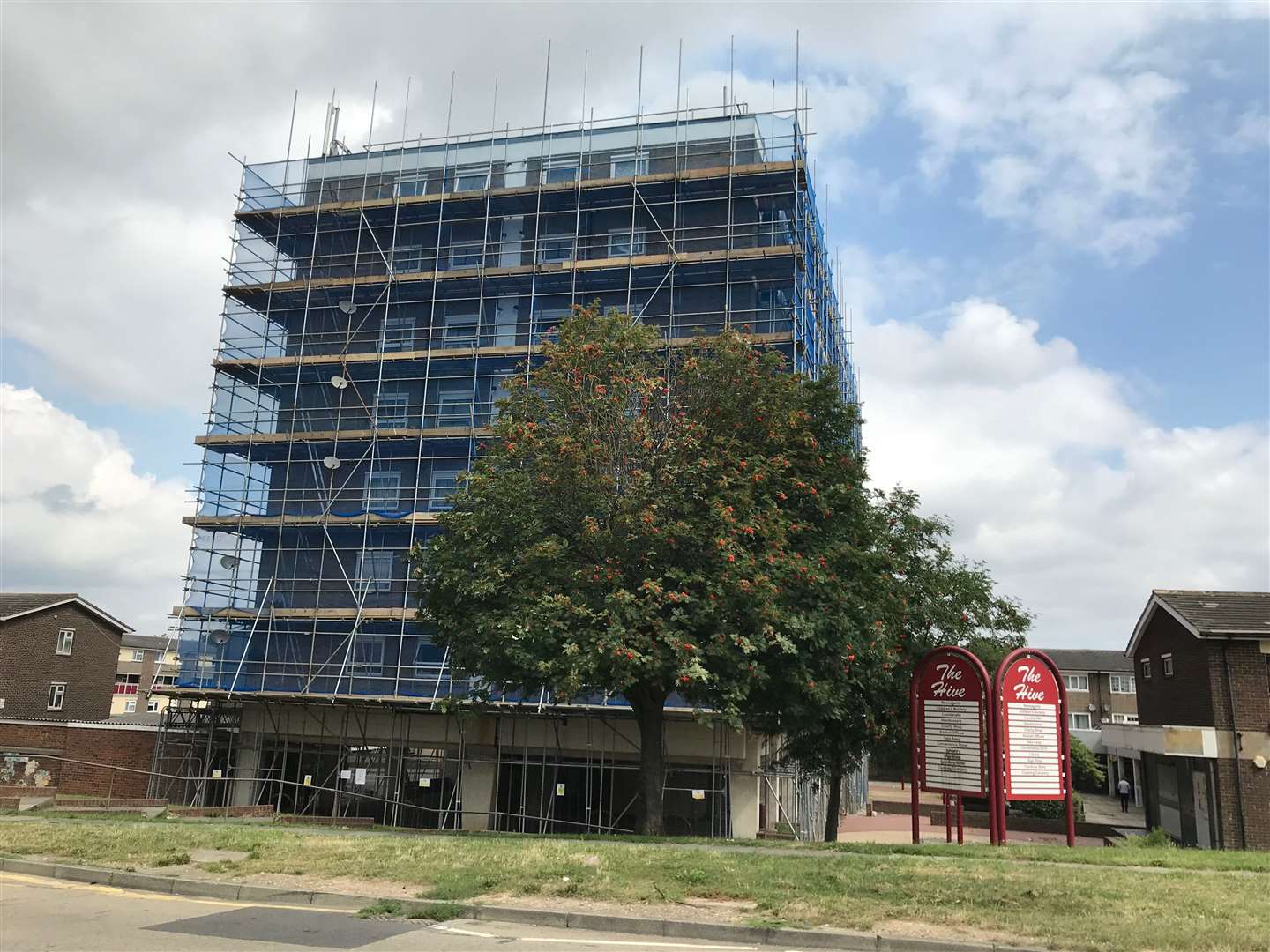 Flats at the The Hive, Northfleet, the site of repeat fires, false alarms and hoaxes (14659673)