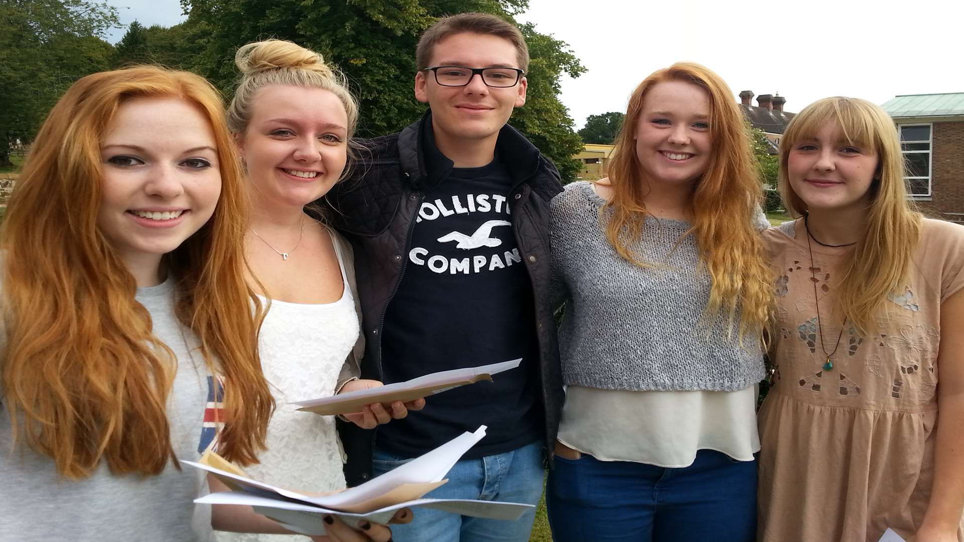 Pupils celebrating at Cranbrook School