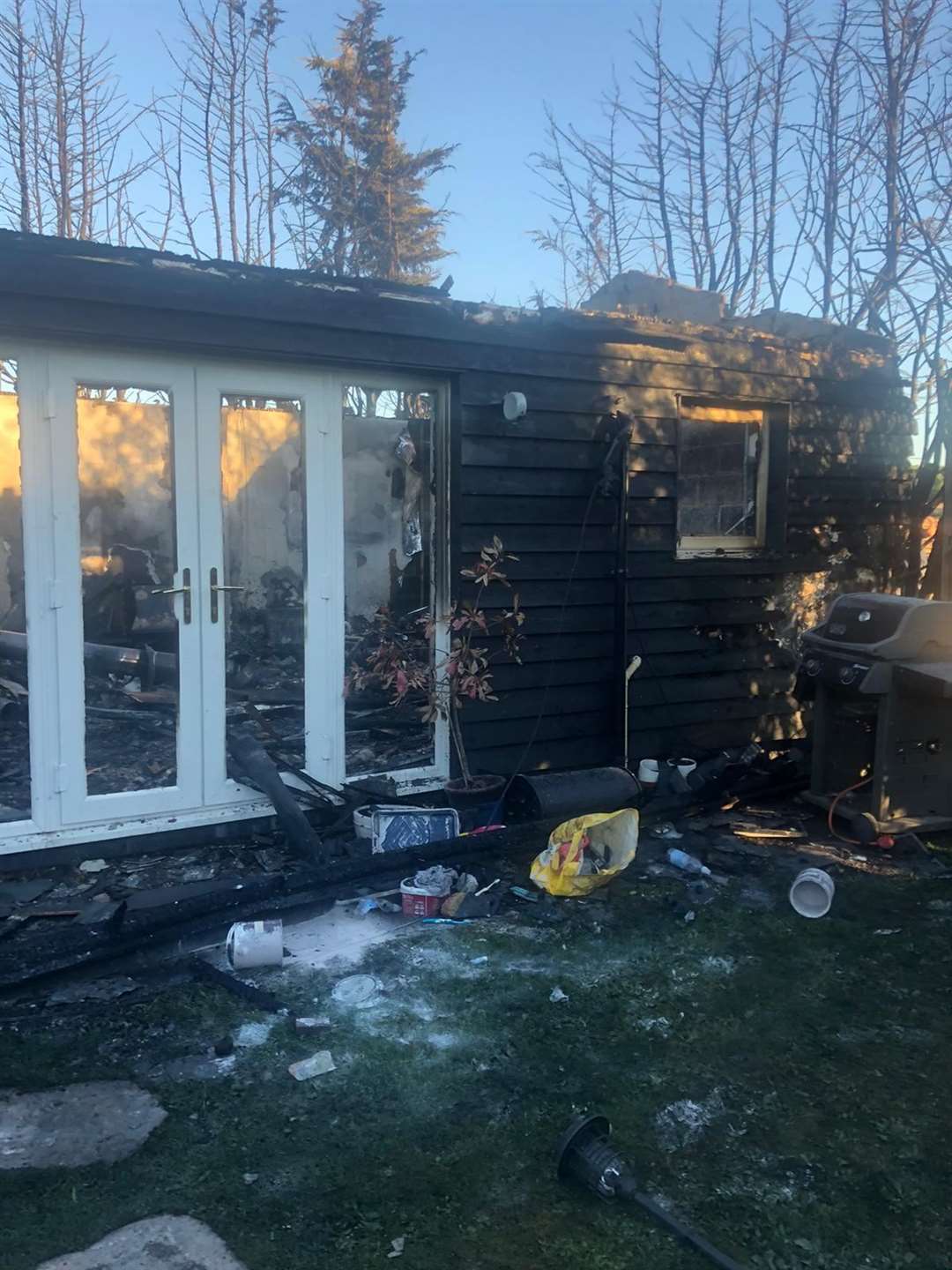 Lavender Cottage was destroyed by fire