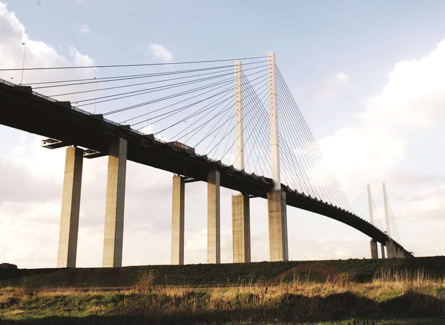 The QEII bridge in Dartford