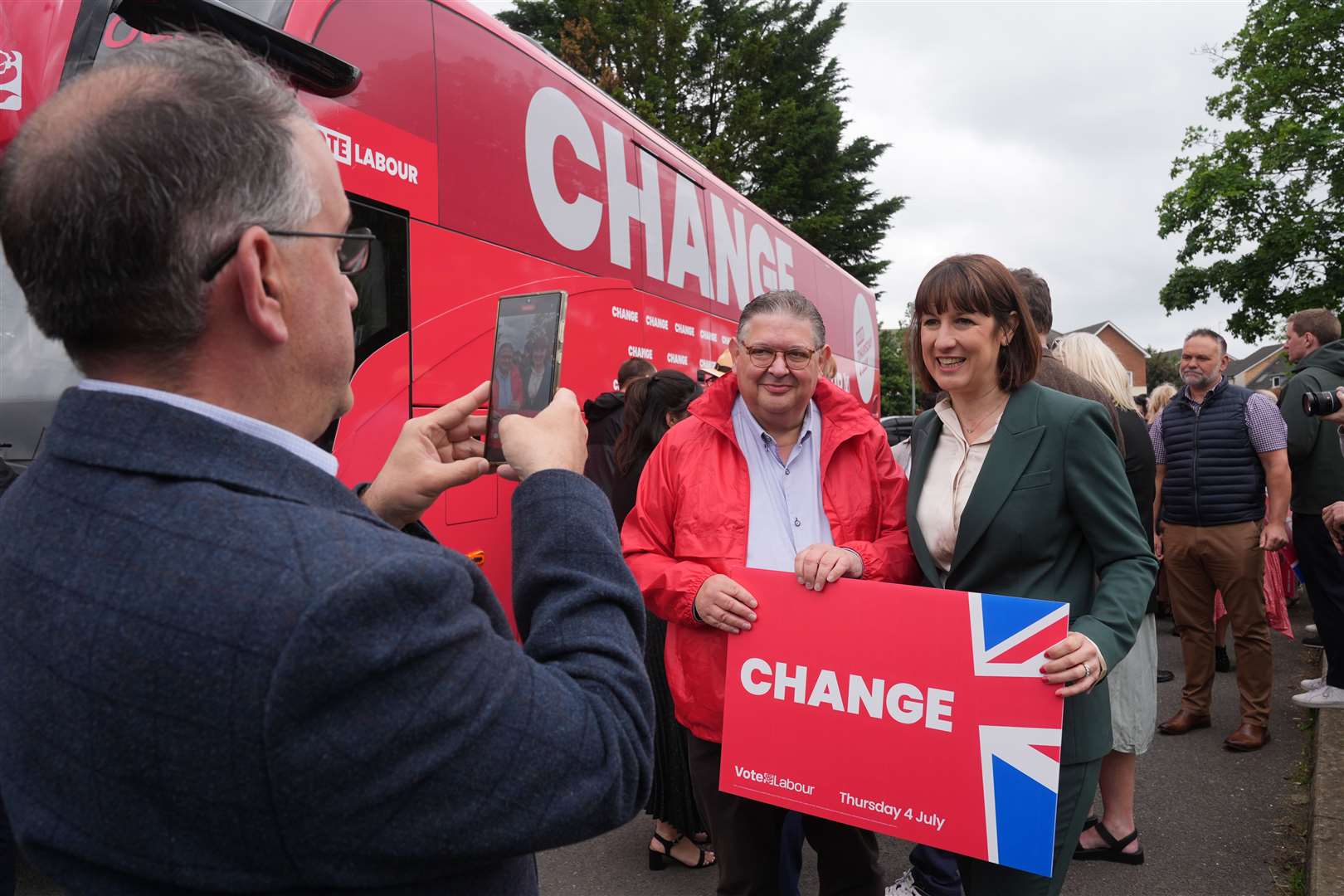 Labour vowed “Change” at the 2024 general election, but the Welsh Conservatives leader has used the word to describe his own party (Lucy North/PA)