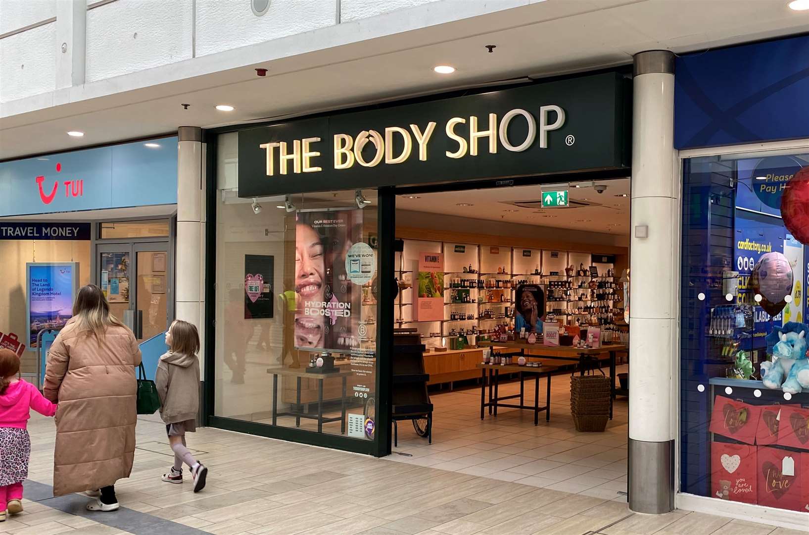 The body shop in County Square, Ashford, was one of three Kent stores to close