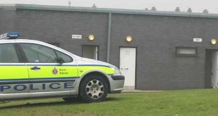 The toilet block where Alan Parker, who later died, was found by a cleaner. Picture: CHRIS DENHAM