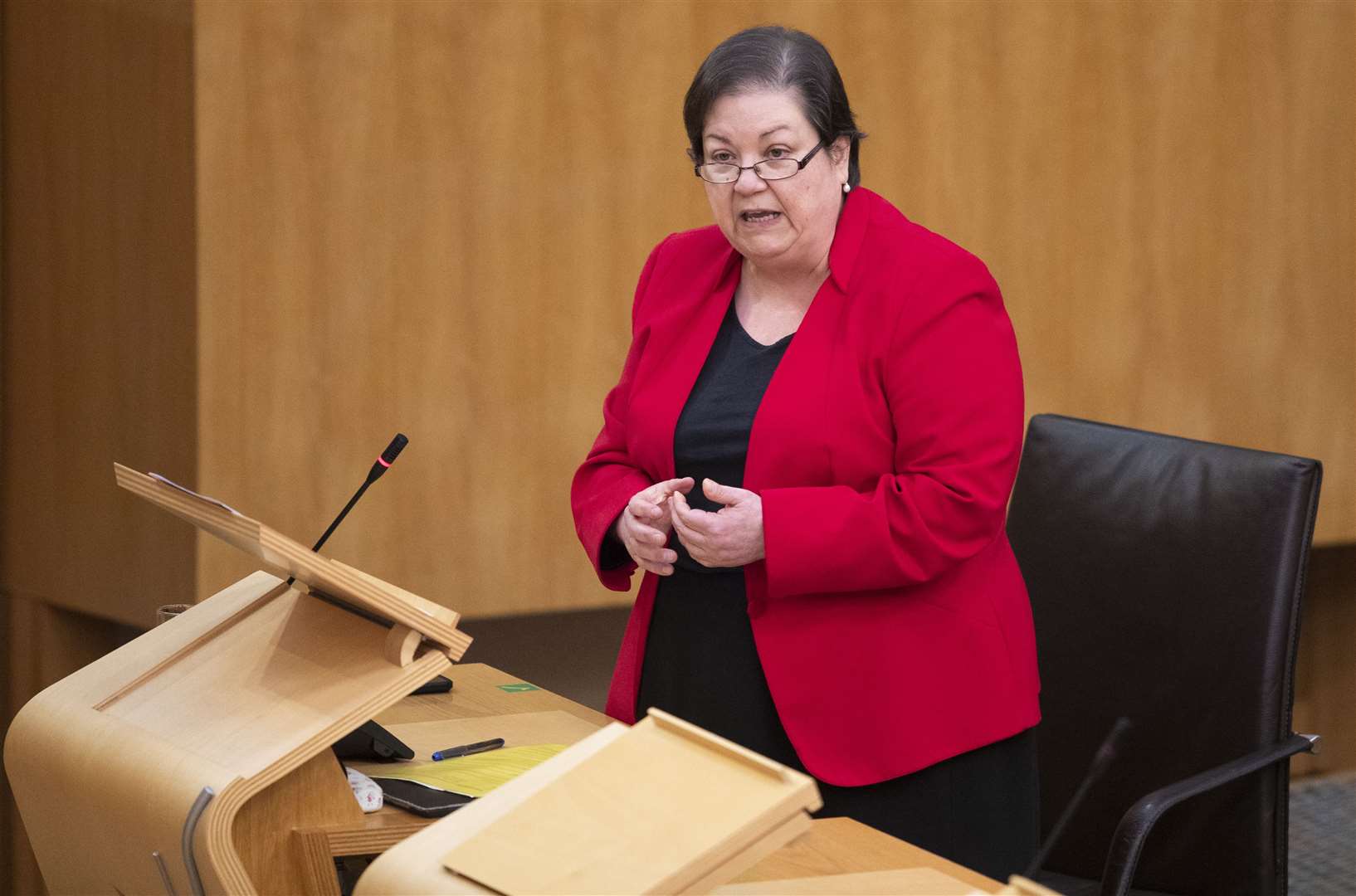 Scottish Labour’s Jackie Baillie branded the SNP the ‘Secretive National Party’. (Jane Balrow/PA)