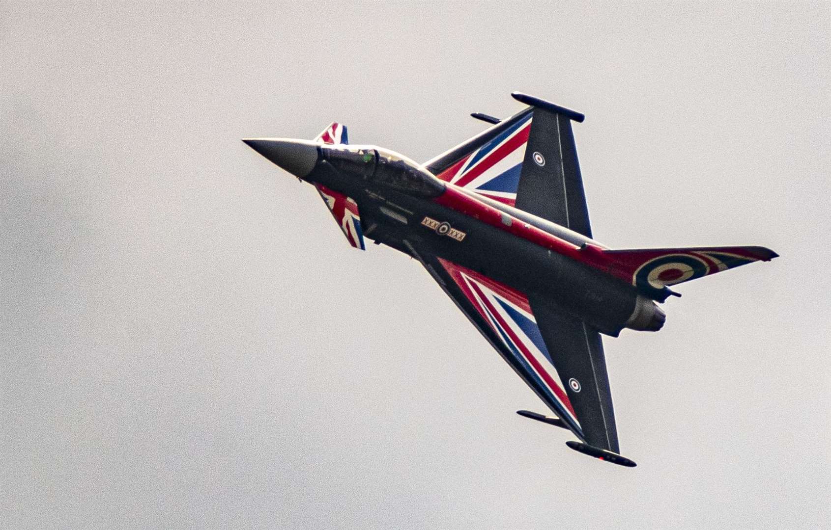 RAF Typhoons - which took part in a flypast for the Queen's birthday in 2019 - could be among the line-up. Picture: Keith Heppell