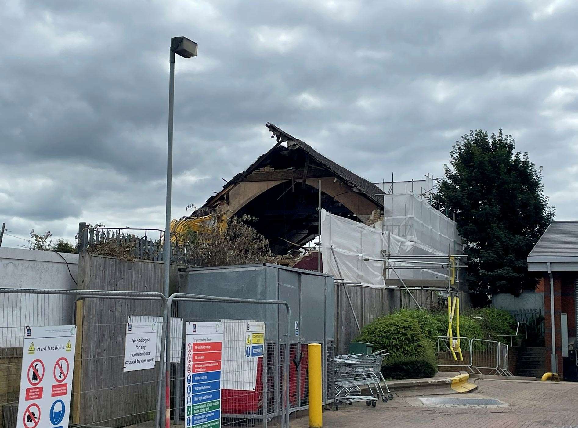 The former Swale Martial Arts building in East Street, Sittingbourne, has been demolished. Picture: Joe Crossley