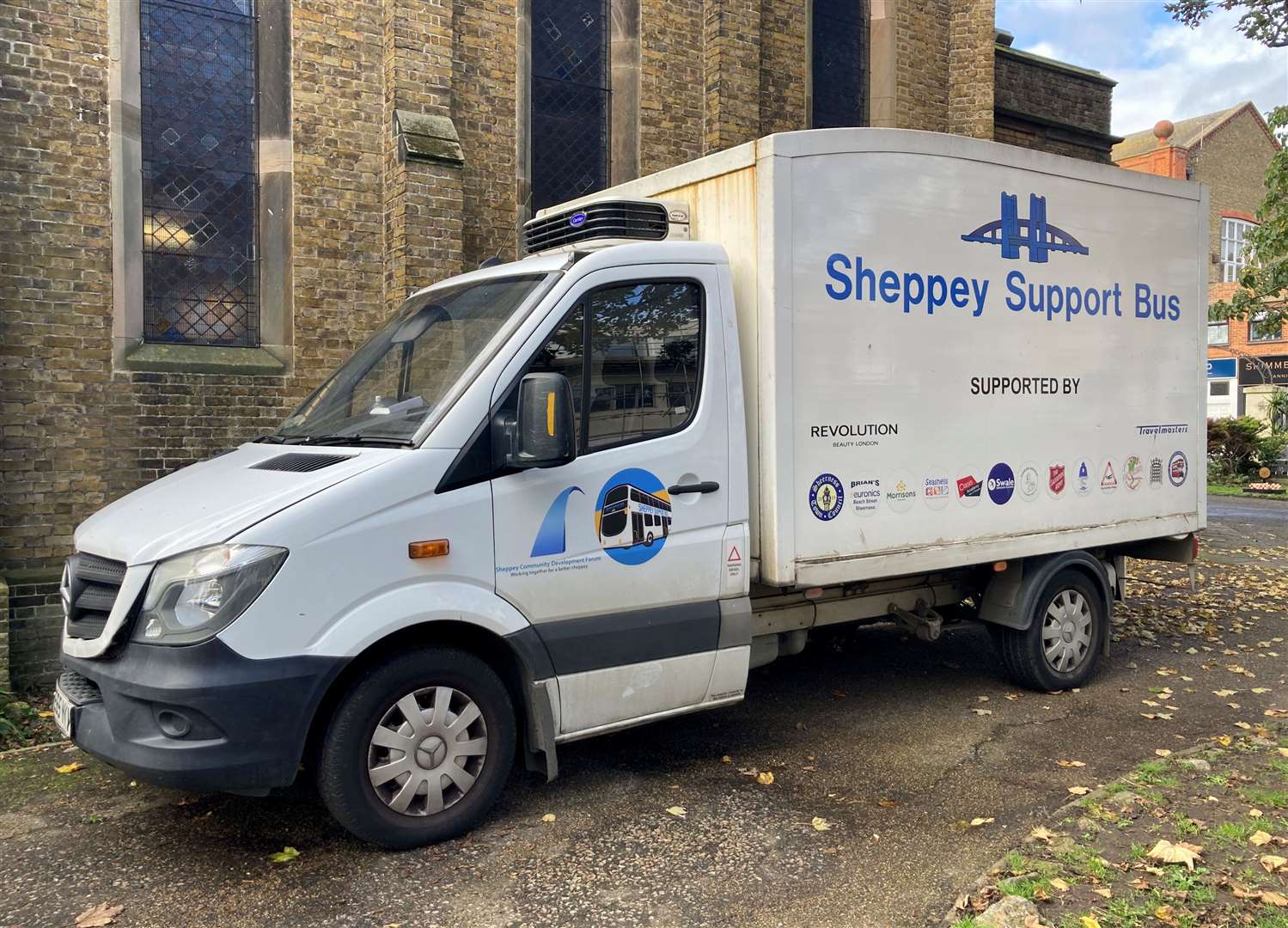 Sheppey Support van at Holy Trinity Church in Sheerness. Picture: John Nurden