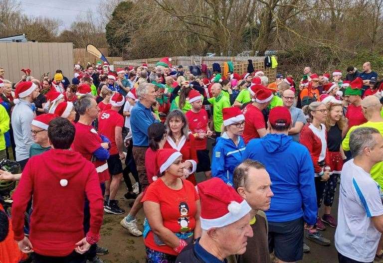 Thousands take part in special Christmas Day editions of Parkrun across