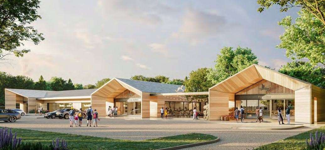 A new, modern rocking horse workshop and museum with a cafe and farm shop is part of the plans for High Halden. Picture: Hollaway